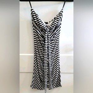 Bebe Striped Strapless Dress Size M